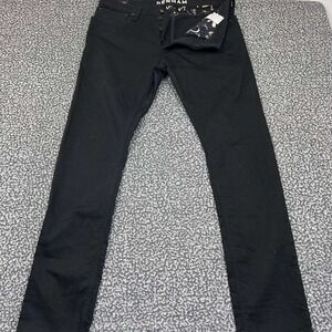 Denham Razor Jeans Men 36x35 Black Slim Fit Denim Pants Outdoor‎ Pocket